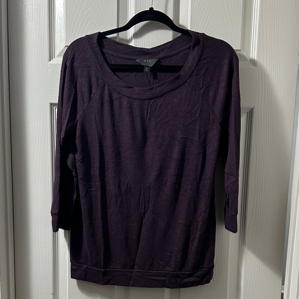 Mi Purple Knit Sweater